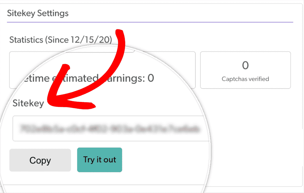 hCaptcha Site Key