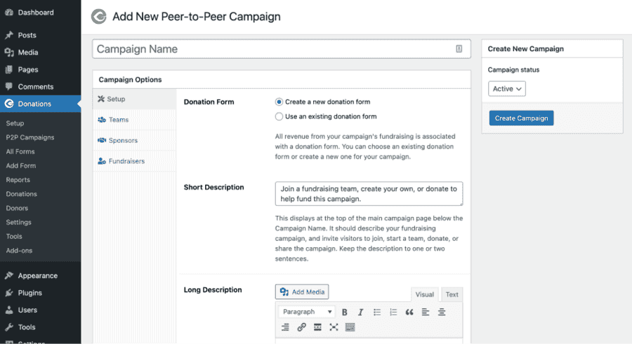 GiveWP Peer-to-Peer Fundraising