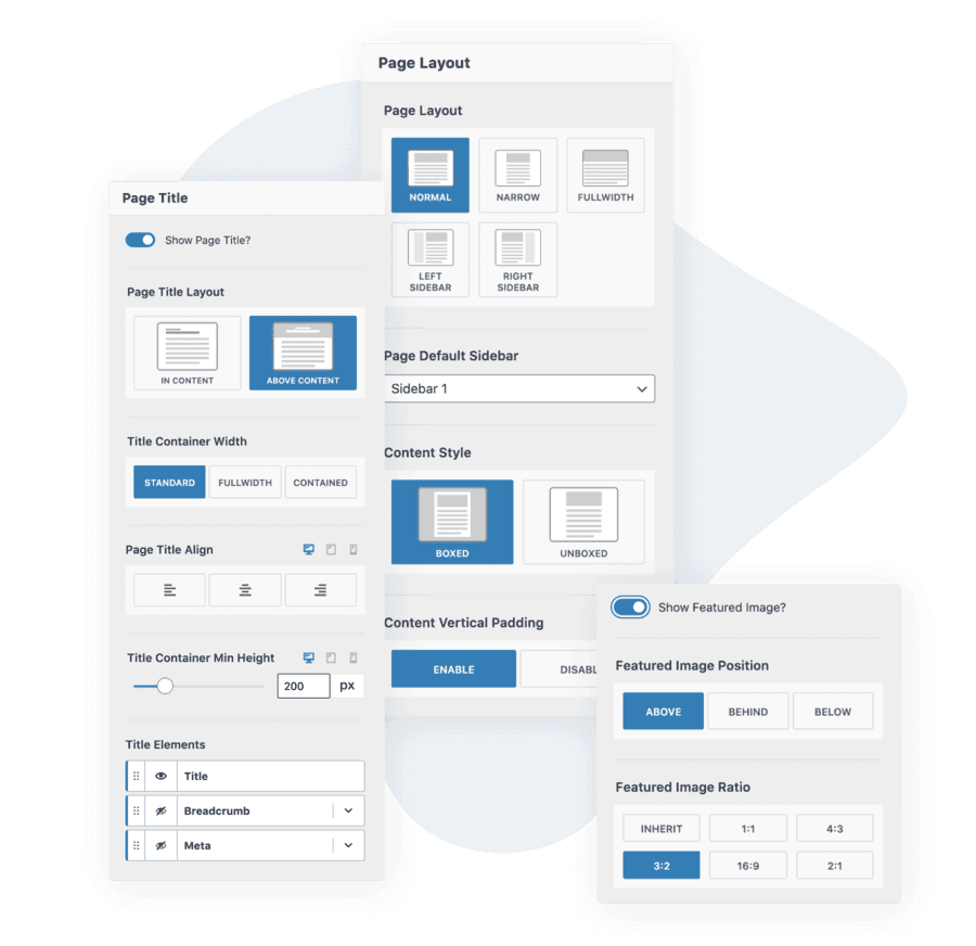 Kadence Theme Layout Settings