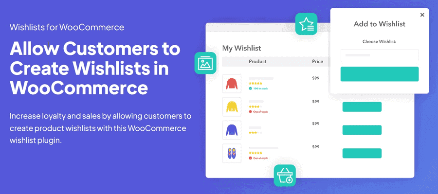 Wishlists for WooCommerce