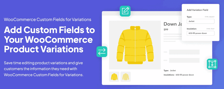 WooCommerce Custom Fields for Variations